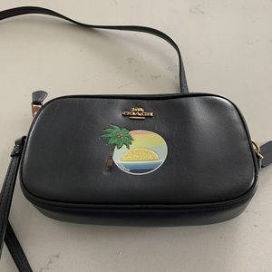 Coach leather crossbody - Palm tree and sunset